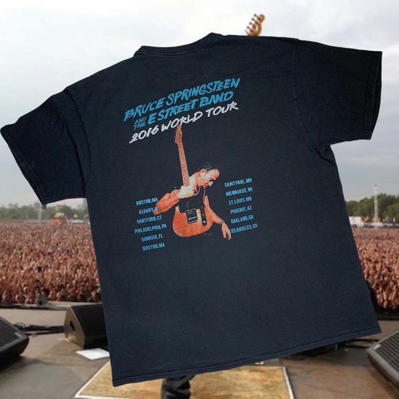 VTG 2016 BRUCE SPRINGSTEEN CONCERT SHIRT - Picture 3 of 4